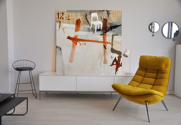 Silla blanca - Canvas Painting by NOVOCUADRO ART COMPANY - view 3
